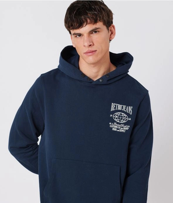 FISTO HOODIE JOGGING TOP, DARK BLUE