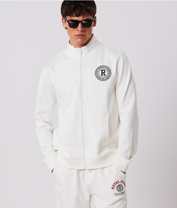 MATT CIPZÁRAS MELEGÍTŐFELSŐ, OFFWHITE