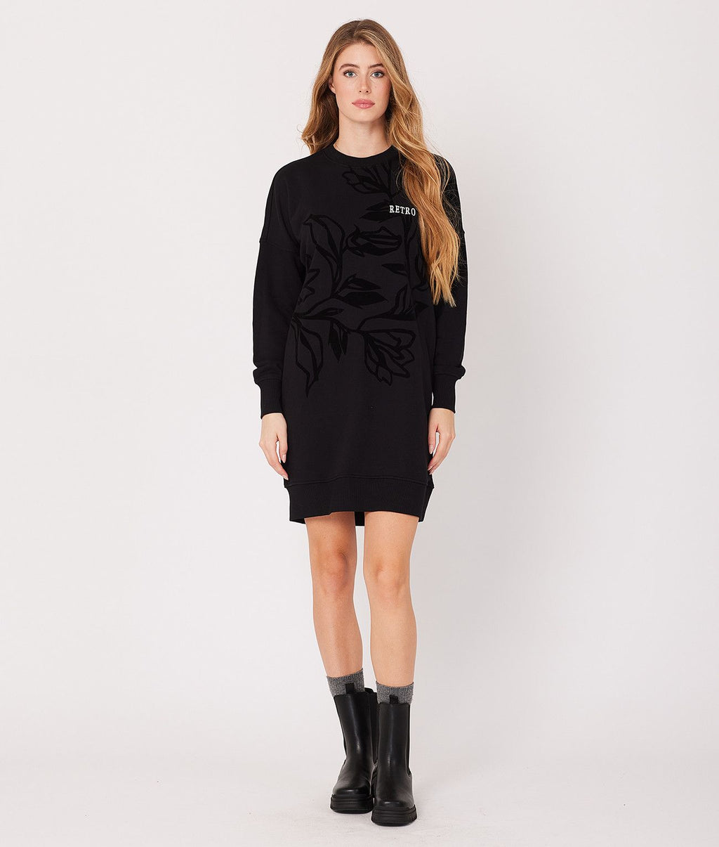 MILAGROS DRESS, BLACK