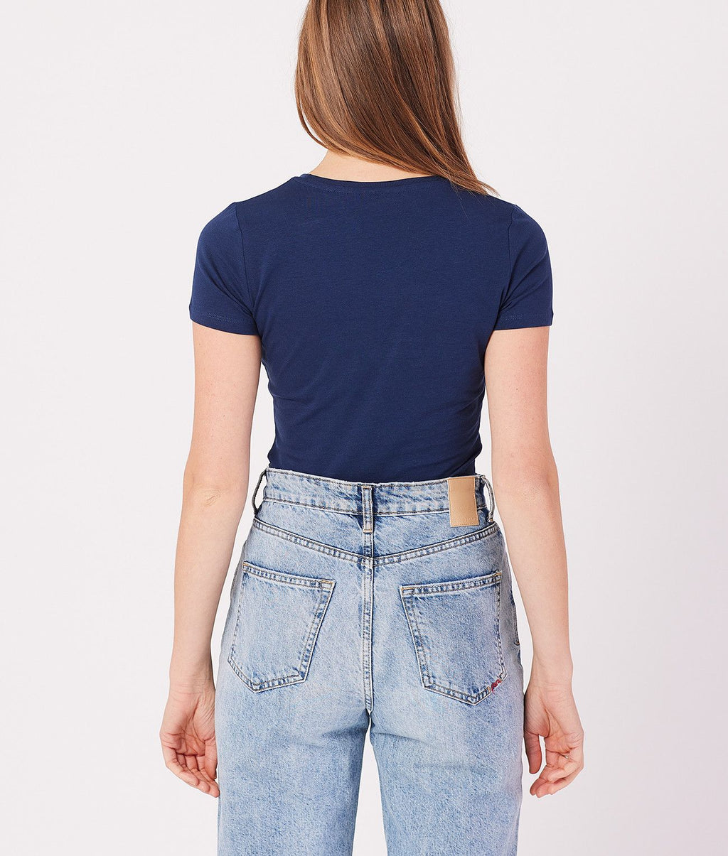 JENNA T-SHIRT, DARK BLUE