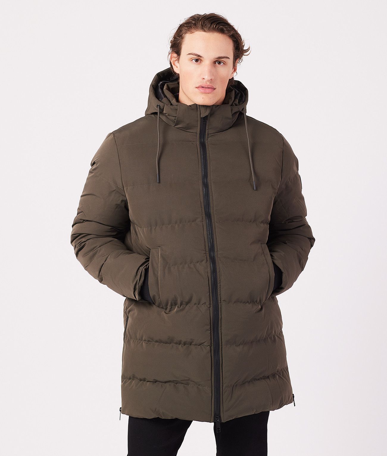 TOBERT LONG JACKET, KHAKI