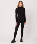 SWAN NŐI LEGGINGS, FEKETE