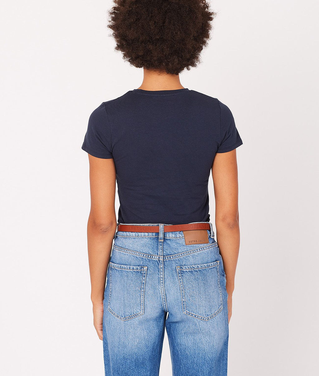 SYLVIE T-SHIRT, DARK BLUE