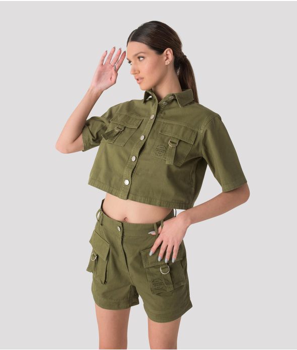SANTA ANA SHIRT BLOUSE, KHAKI