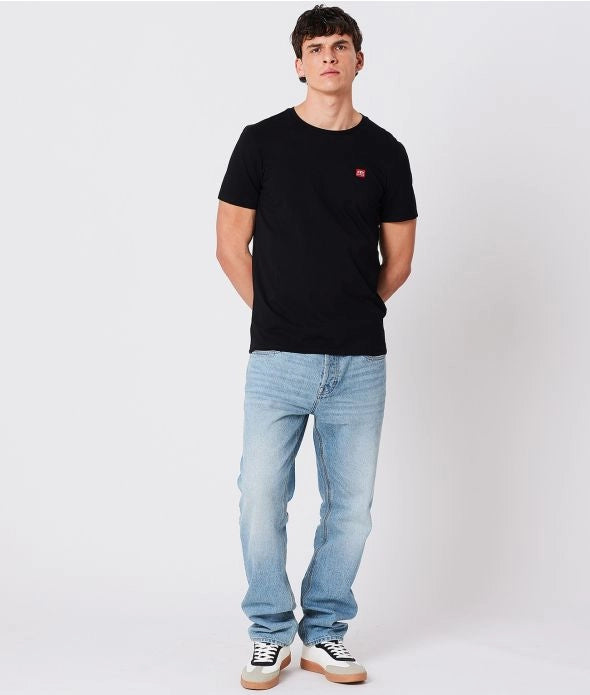 EDDIE ROUND T-SHIRT, BLACK
