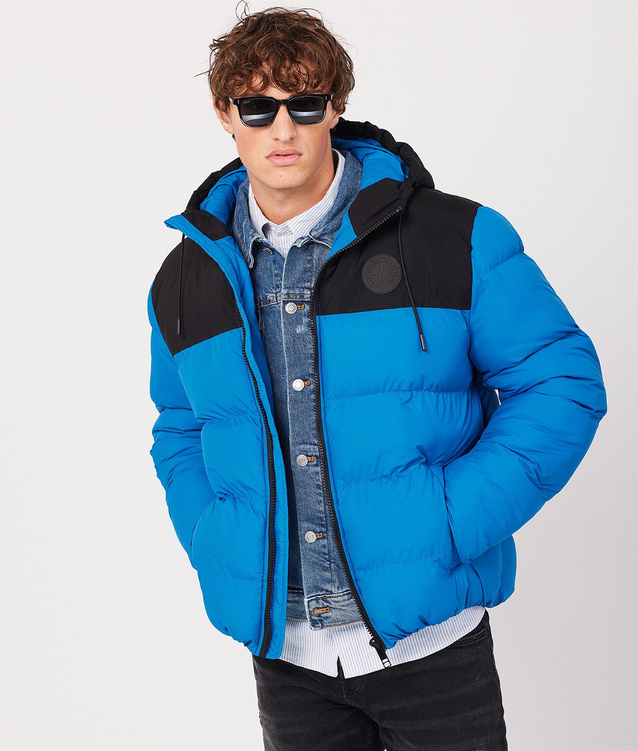 DENNIS B JACKET, BLUE