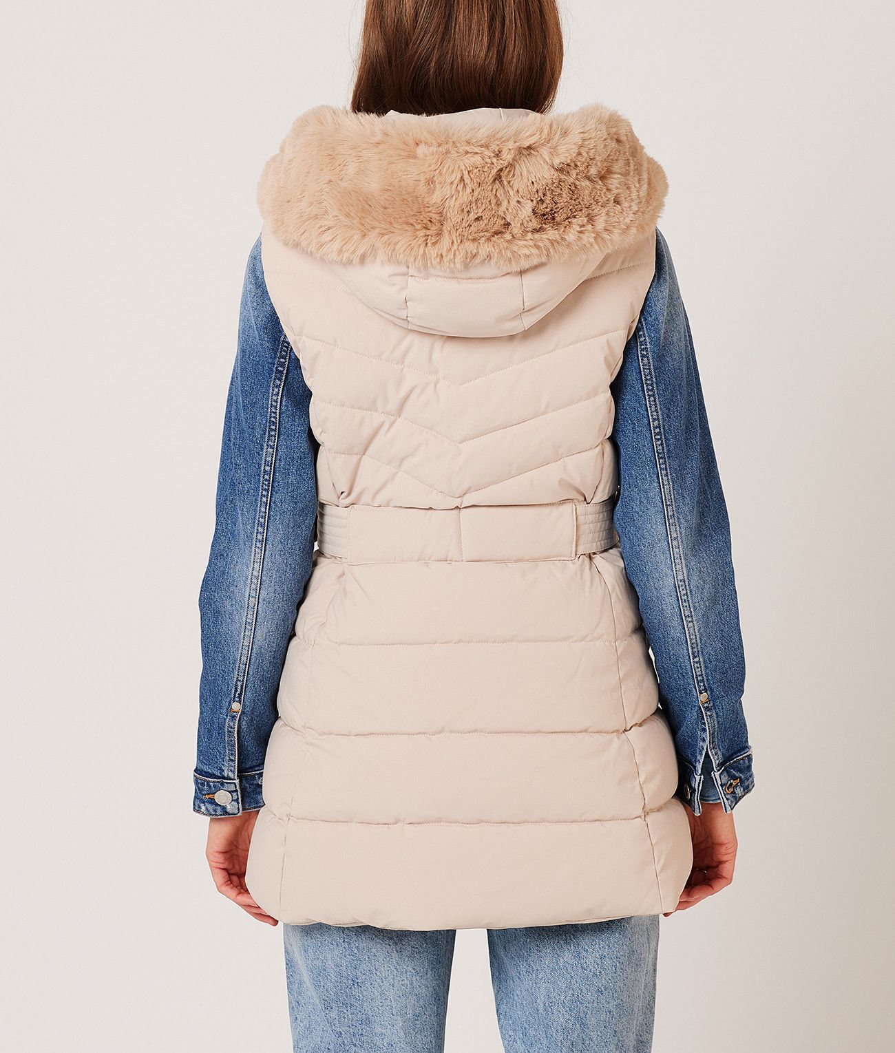 ASHLEY VEST, BEIGE