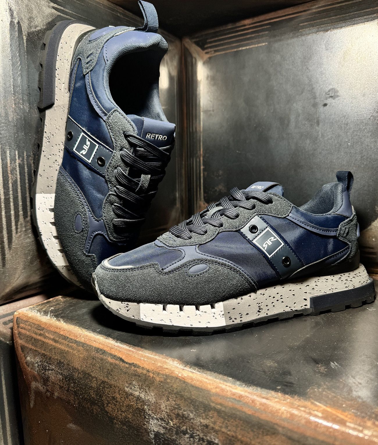 GRAHAM SHOES SNEAKERS, DARK BLUE