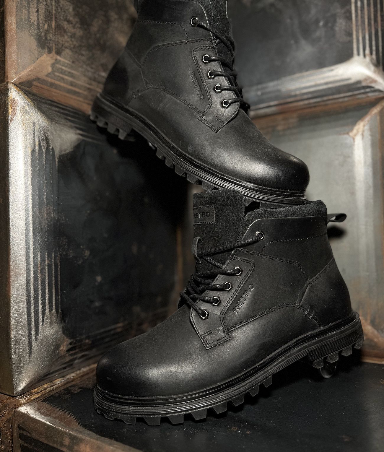 AGEN BOOTS, BLACK
