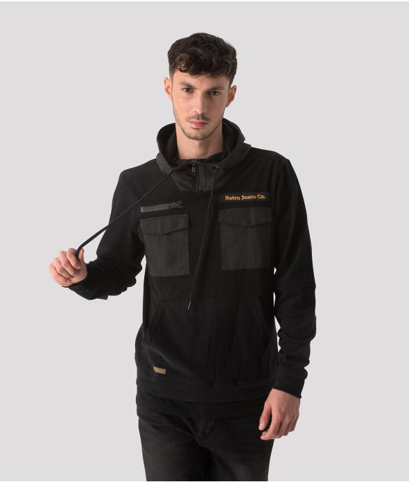 COOK JOGGING TOP, BLACK