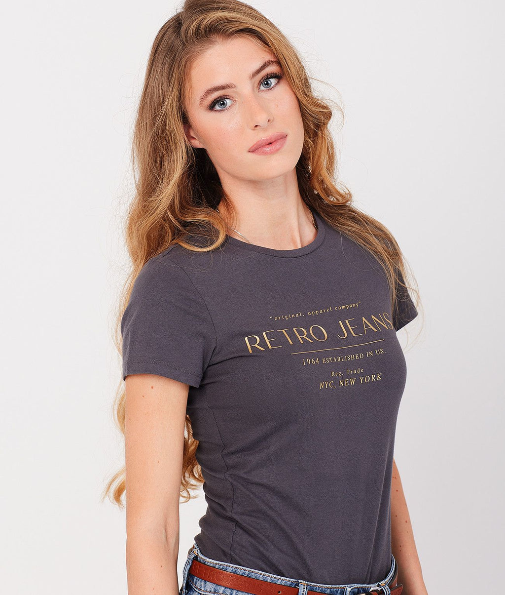 CHRISTINA T-SHIRT, ANTHRACITE