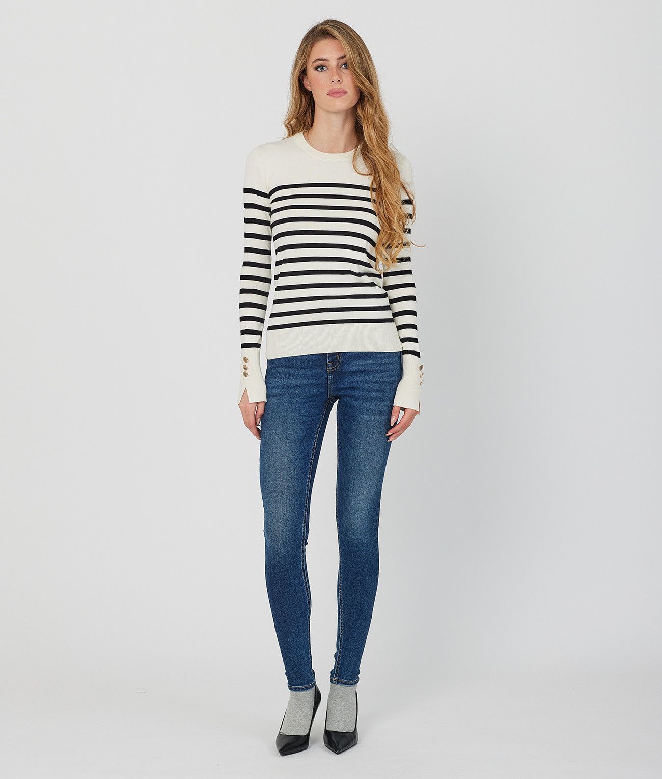 IZZY SWEATER, OFFWHITE