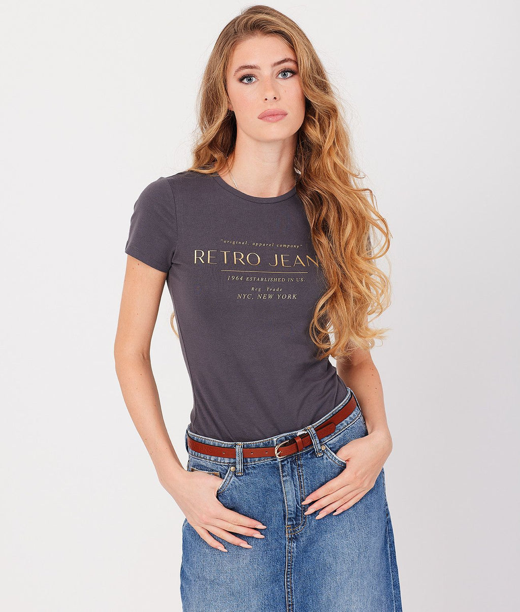 CHRISTINA T-SHIRT, ANTHRACITE