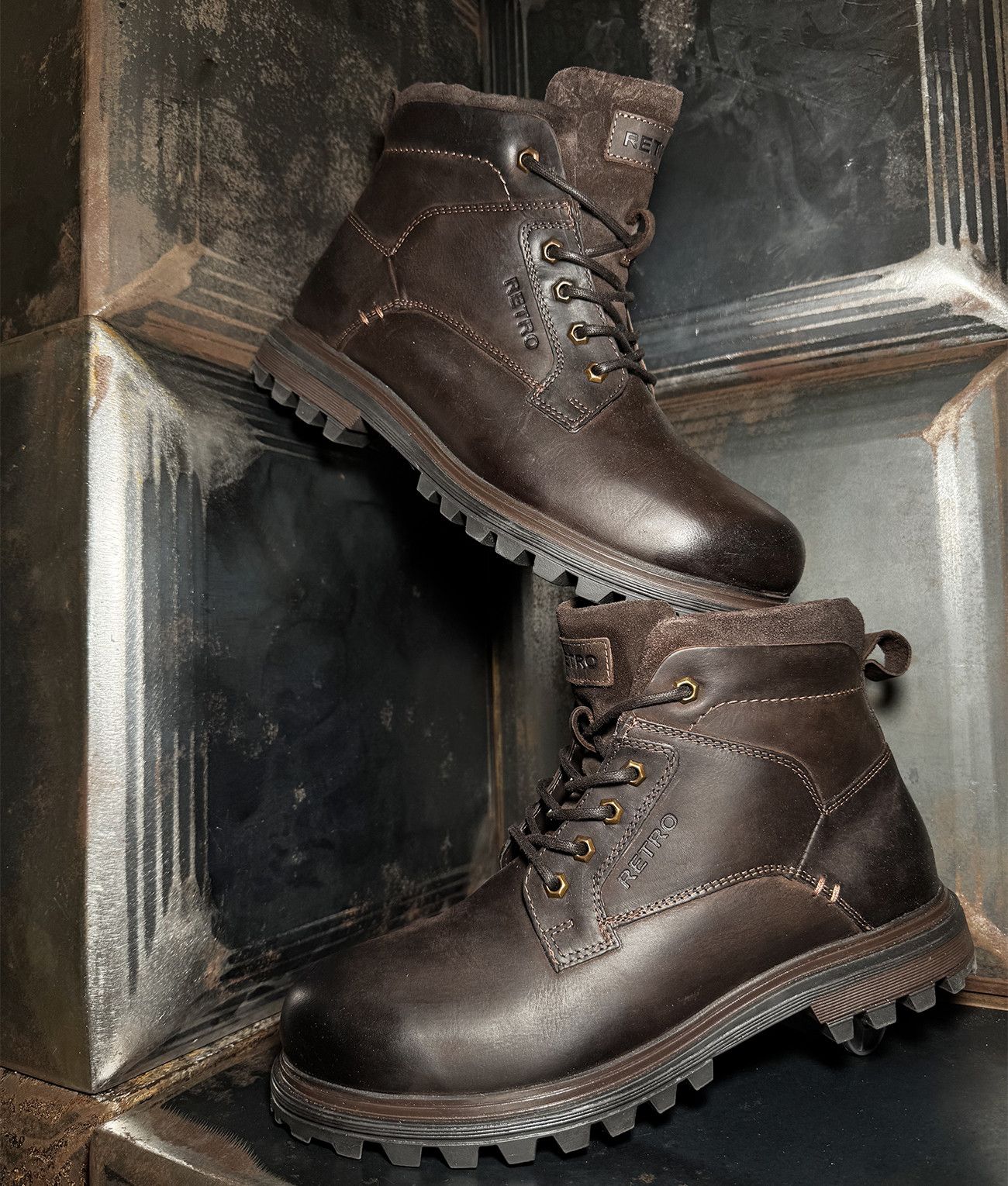 AGEN BOOTS, BROWN