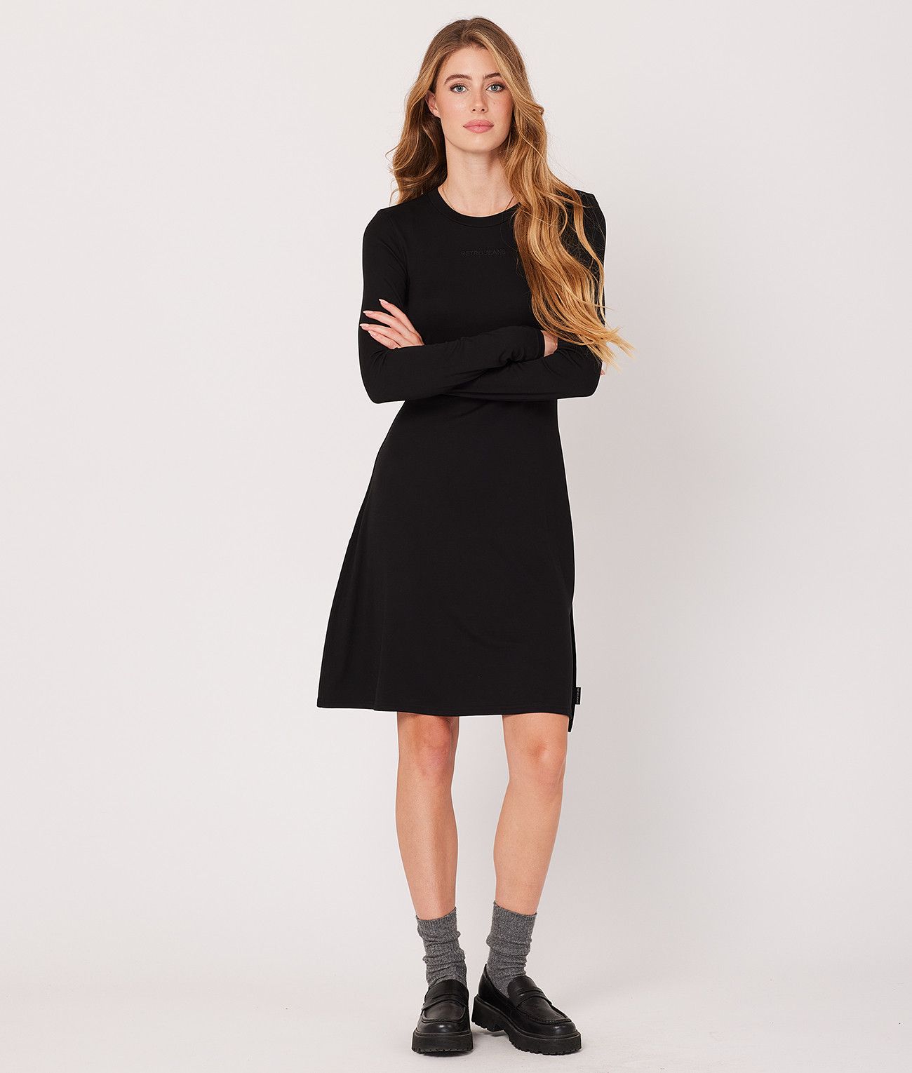FRANCHESKA MINI DRESS, BLACK