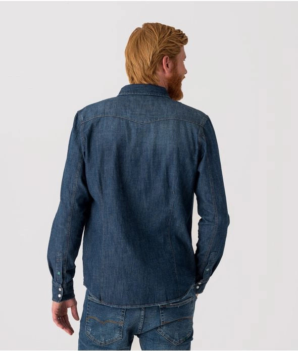 FTC DENIM SHIRT SHIRT, MIDDLE BLUE
