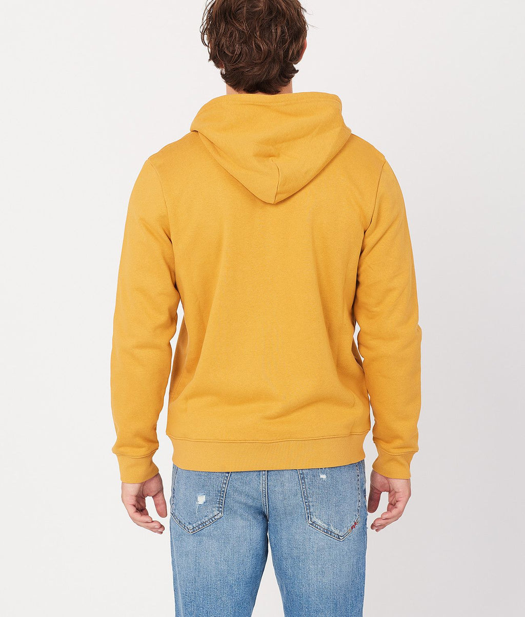 MARTIN ZIP HOODIE JOGGING TOP, MUSTARD
