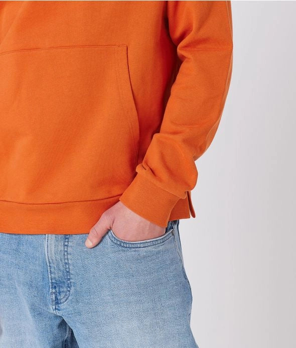 FISTO HOODIE JOGGING TOP, DARK ORANGE