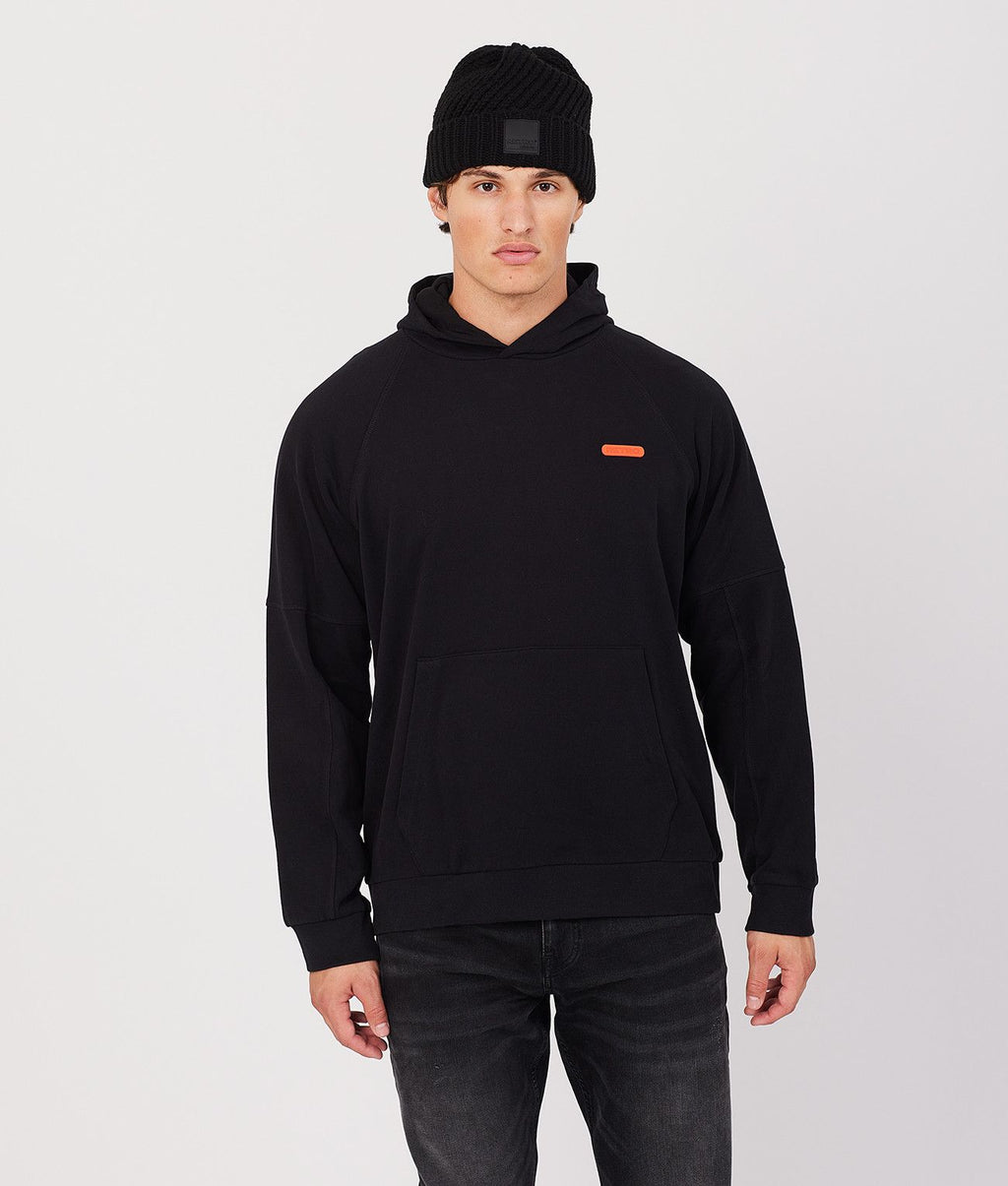 MARCELL HOODIE JOGGING TOP, BLACK