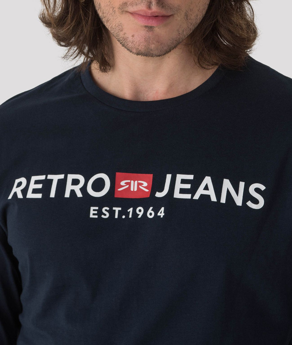 ENOS 21 LONG SLEEVE FÉRFI HOSSZÚUJJÚ PÓLÓ, SÖTÉTKÉK