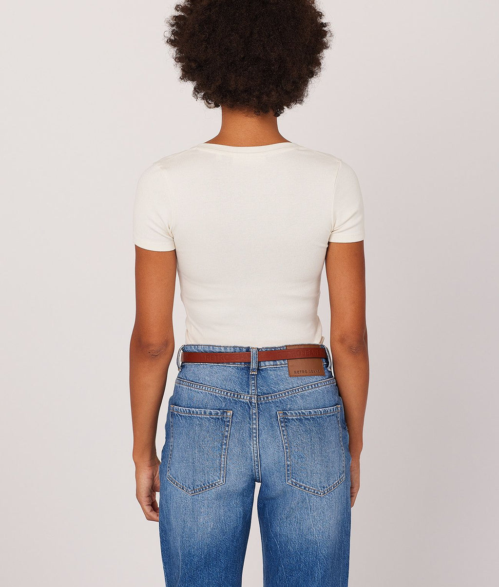 KYRA V T-SHIRT, OFFWHITE