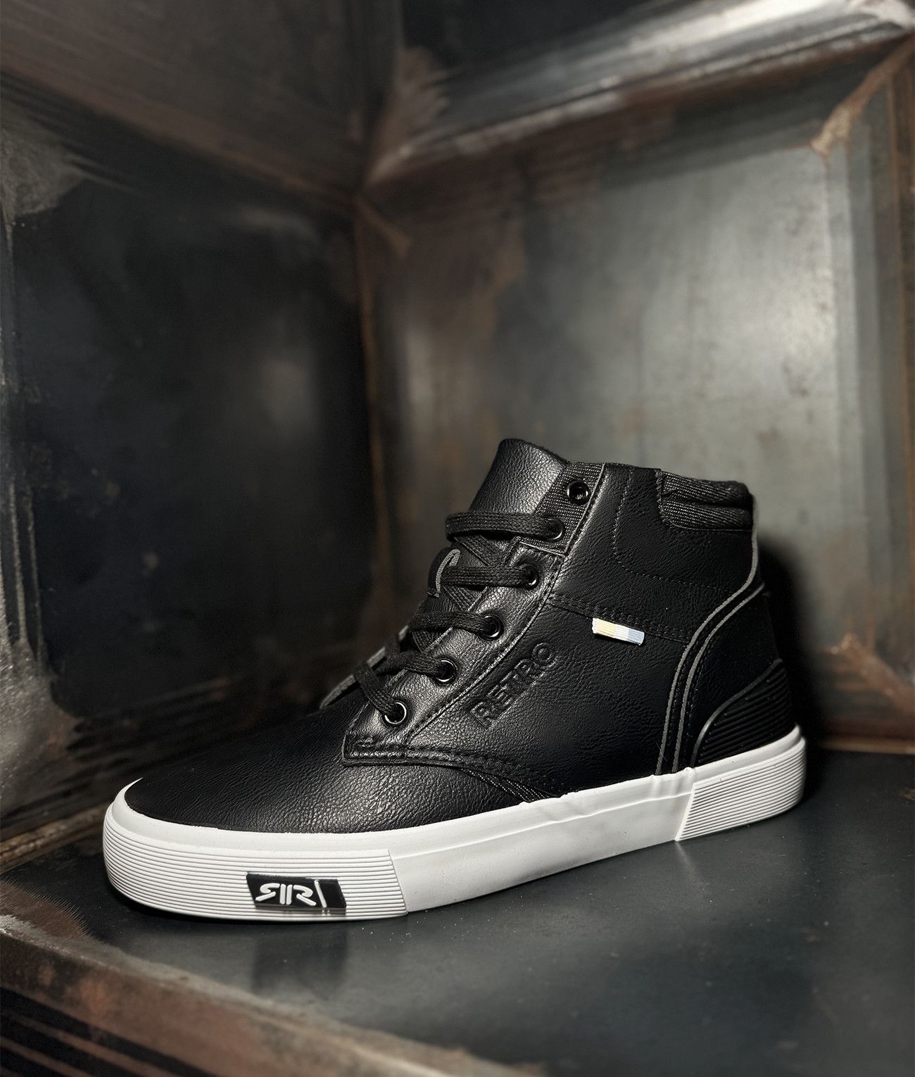 CLINT MID SNEAKERS BOOTS, BLACK
