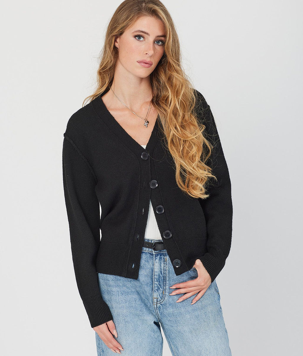 HAILEY CARDIGAN, BLACK