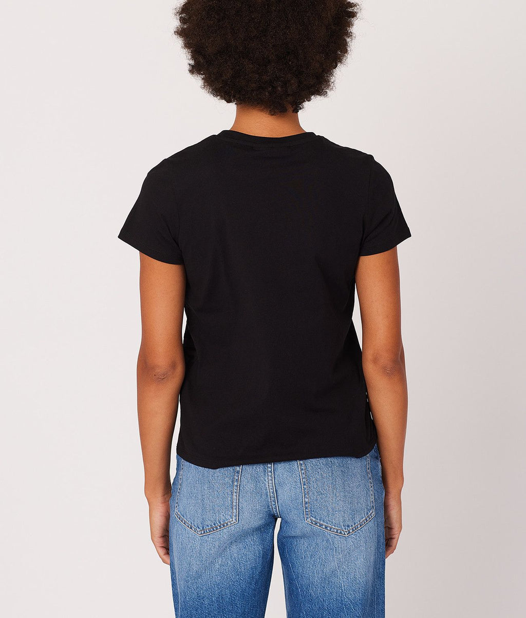MILAGROS FASHION TOP, BLACK