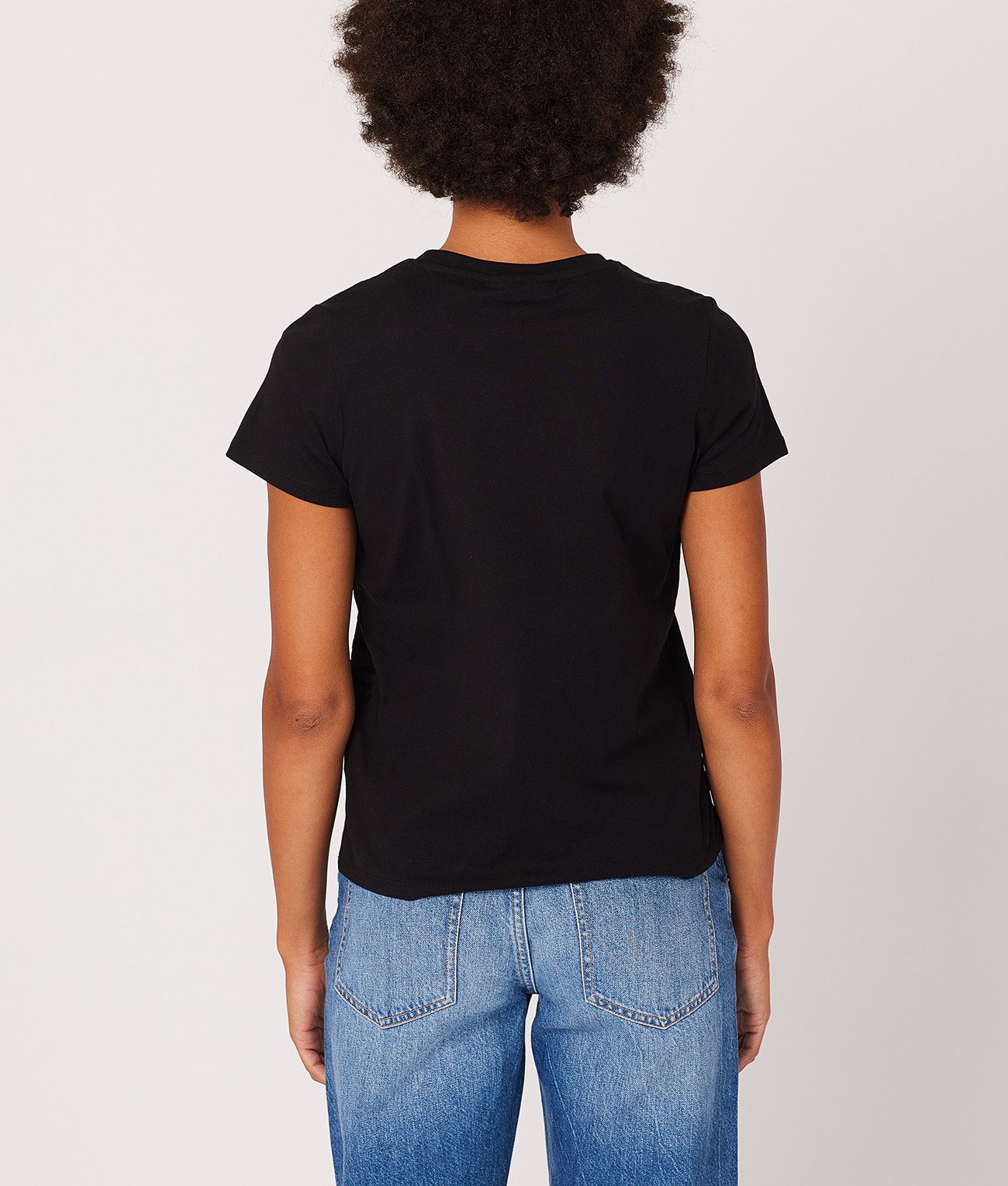 MILAGROS FASHION TOP, BLACK