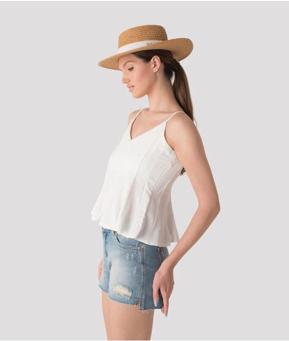 POSITANO TOP FASHION TOP, WHITE