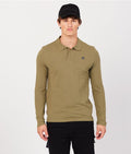 CLOVIS LONG POLO, DARK KHAKI
