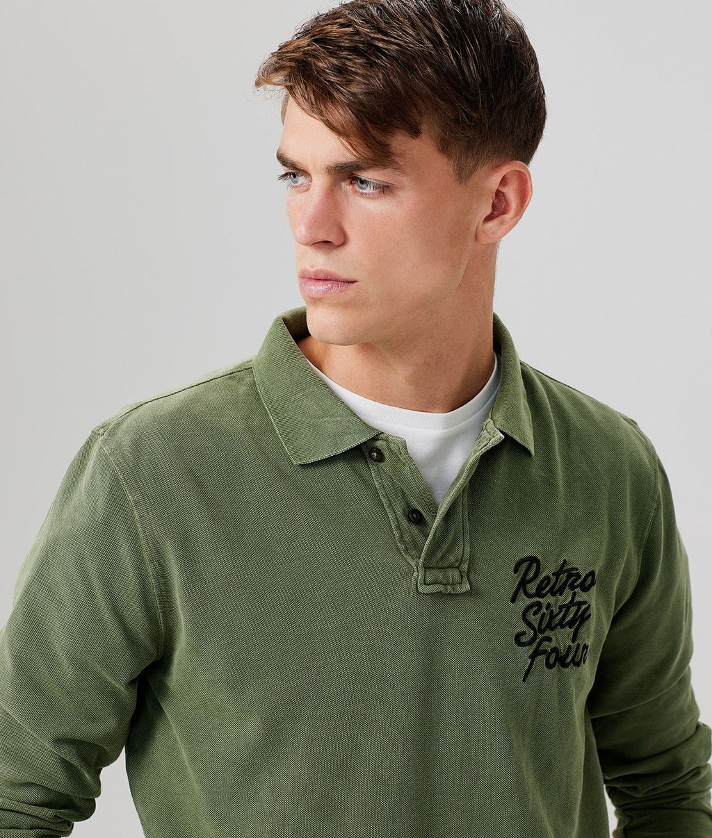 TUPELO HOSSZÚUJJÚ PÓLÓ, KHAKI