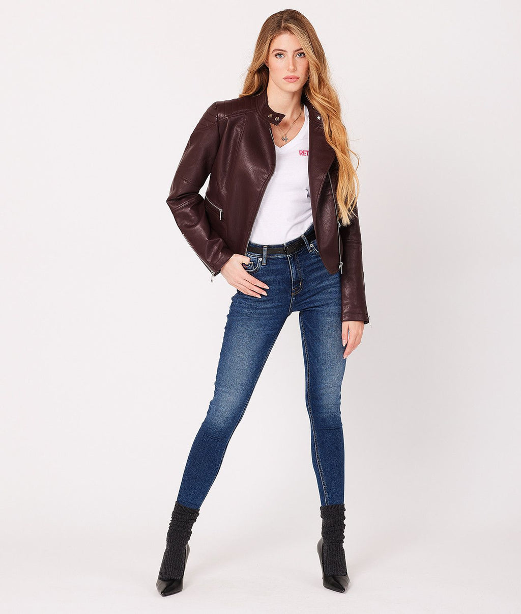 BARBARA JACKET, BORDEAUX