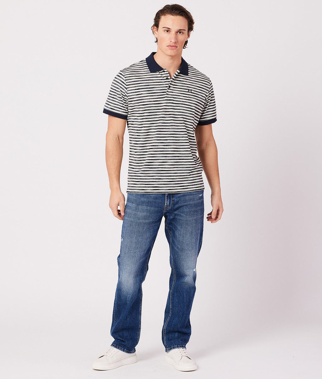 ERZO POLO, BLUE STRIPED