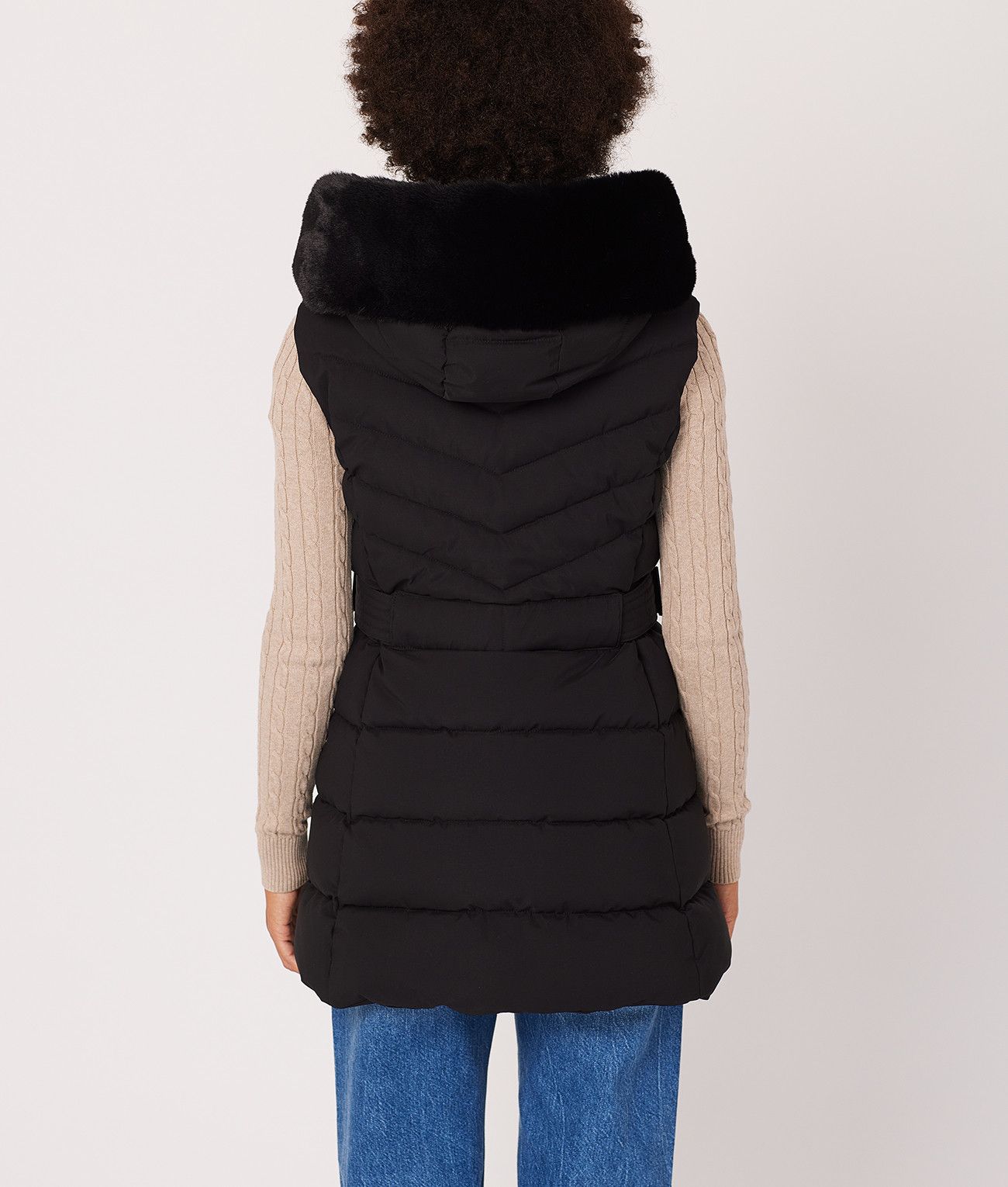 ASHLEY VEST, BLACK
