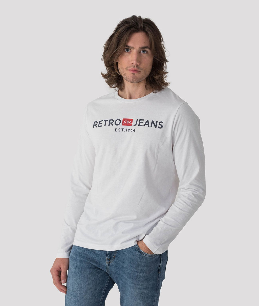 ENOS 21 LONG SLEEVE FÉRFI HOSSZÚUJJÚ PÓLÓ, FEHÉR