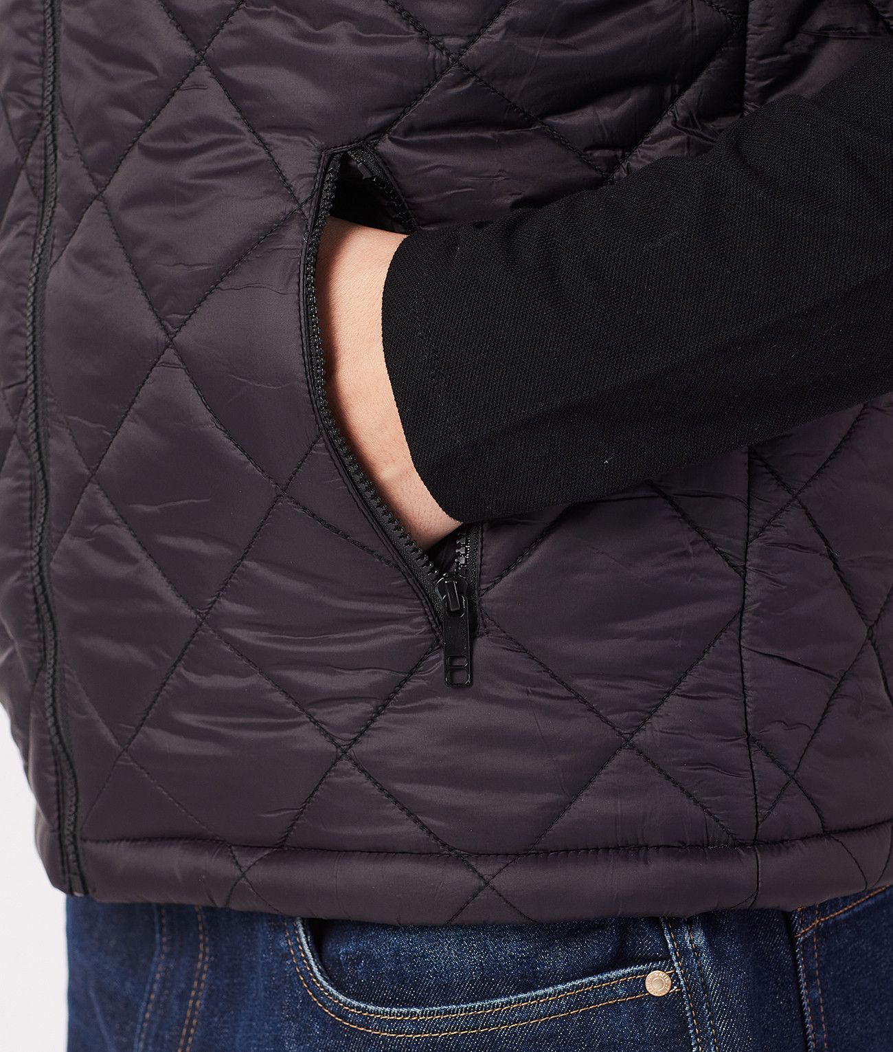 AARON VEST, BLACK