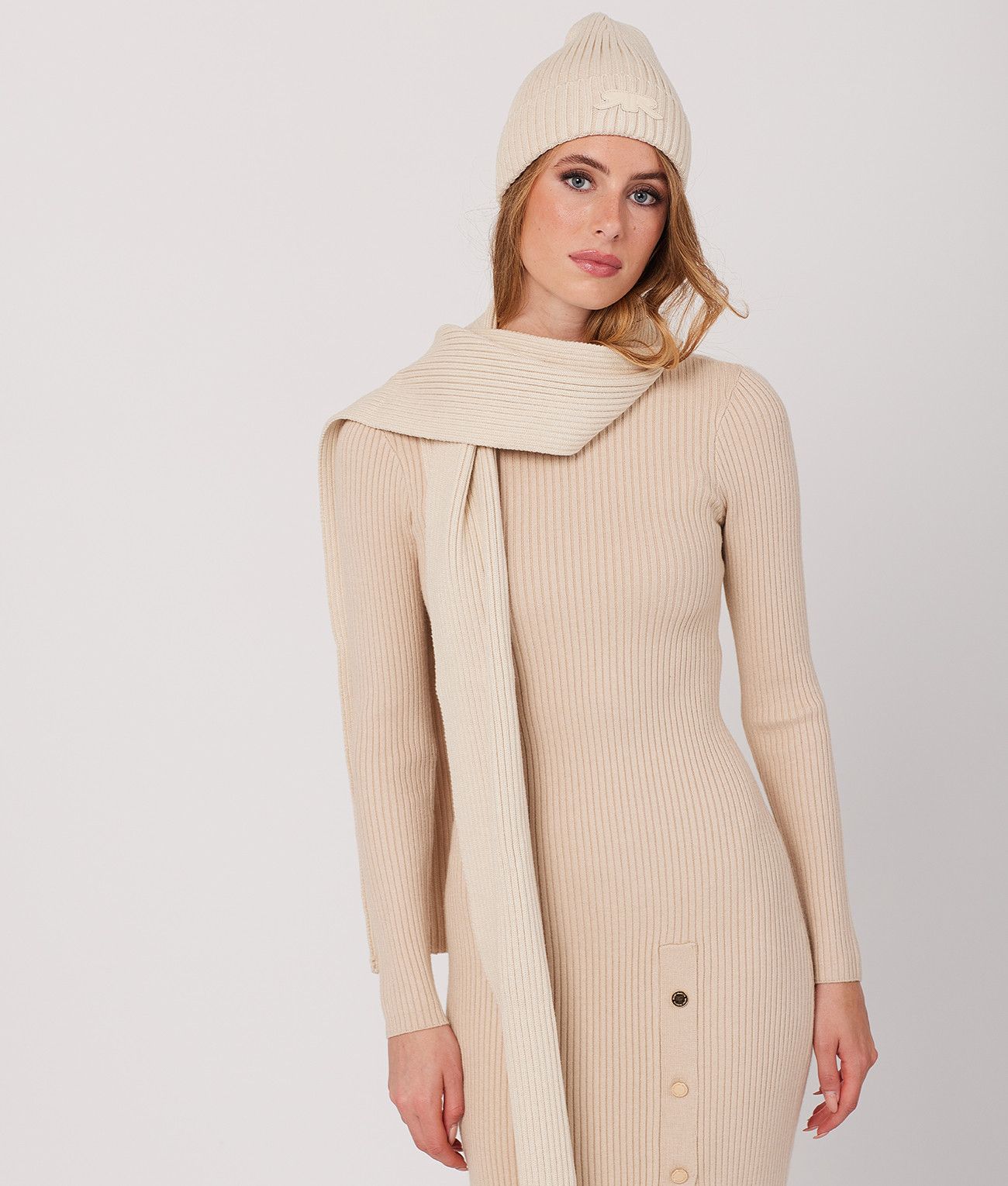 KISSA DRESS, BEIGE