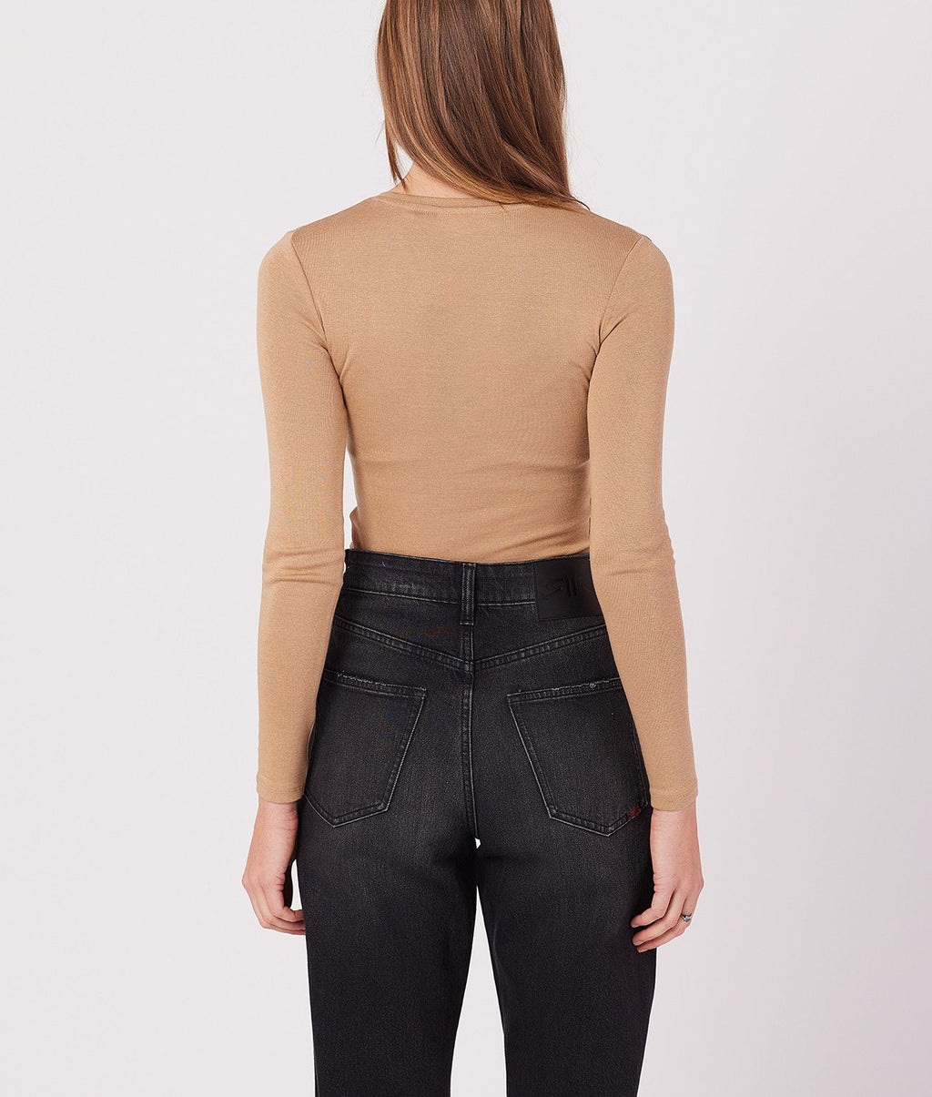 KYRA L.S.TOP, BEIGE