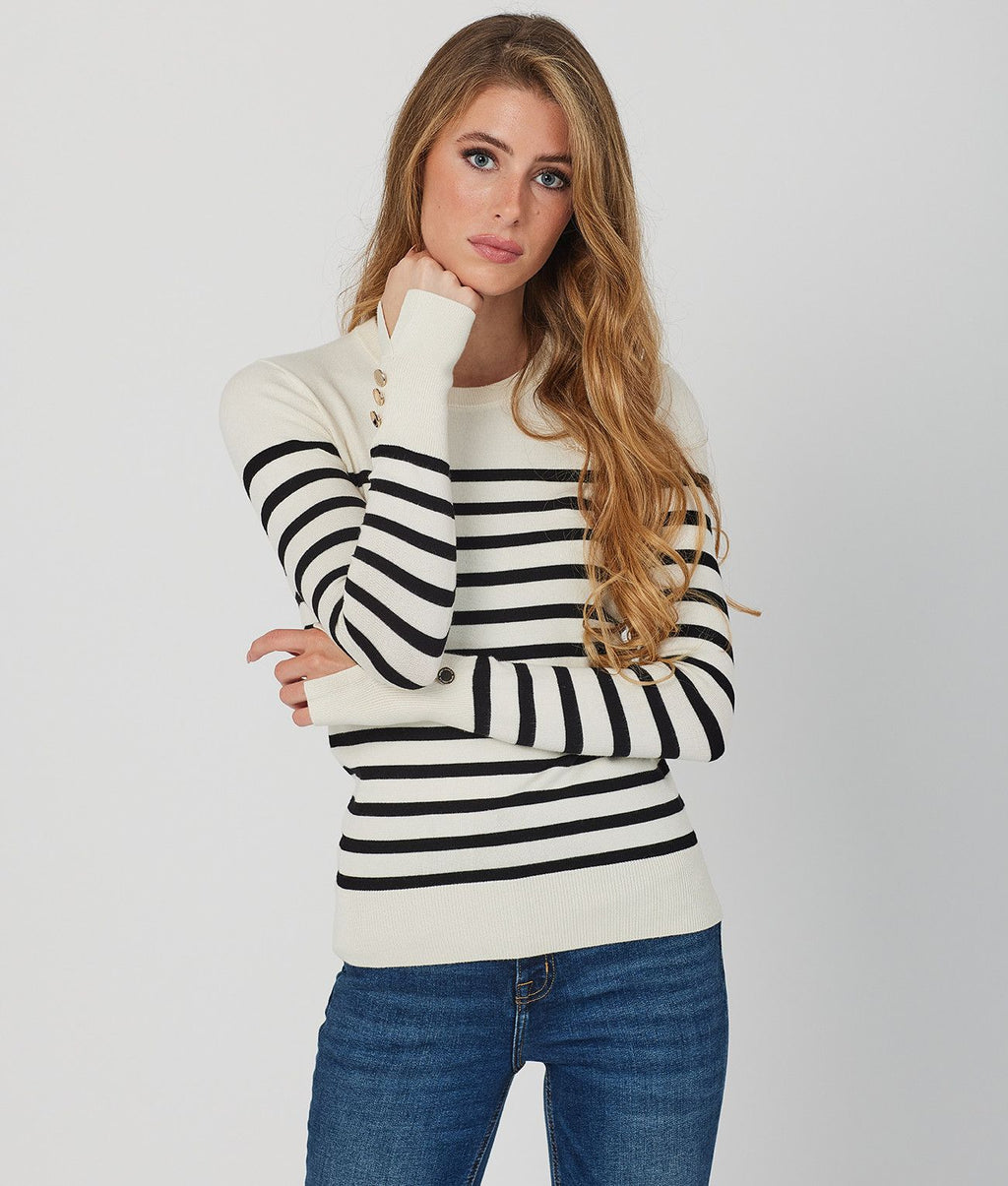 IZZY SWEATER, OFFWHITE