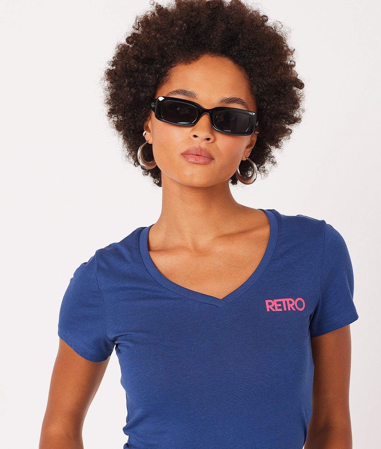 ANITA T-SHIRT, DARK BLUE