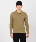 CLOVIS LONG POLO, DARK KHAKI