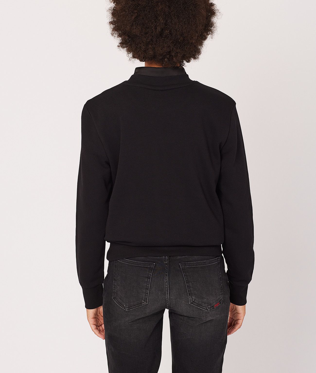 CHELSEA SWEATSHIRT JOGGING TOP, BLACK