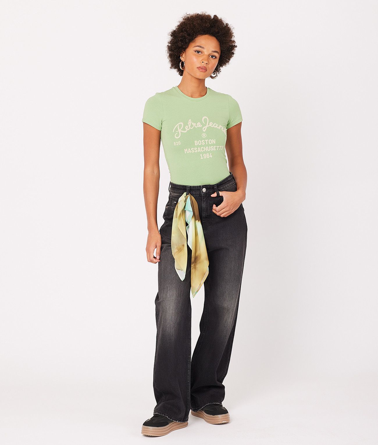 BRIGITTA T-SHIRT, GREEN