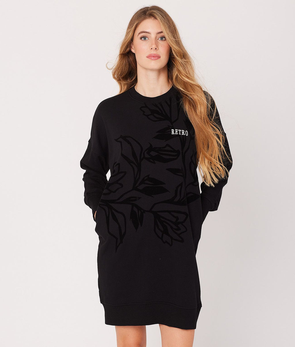 MILAGROS DRESS, BLACK