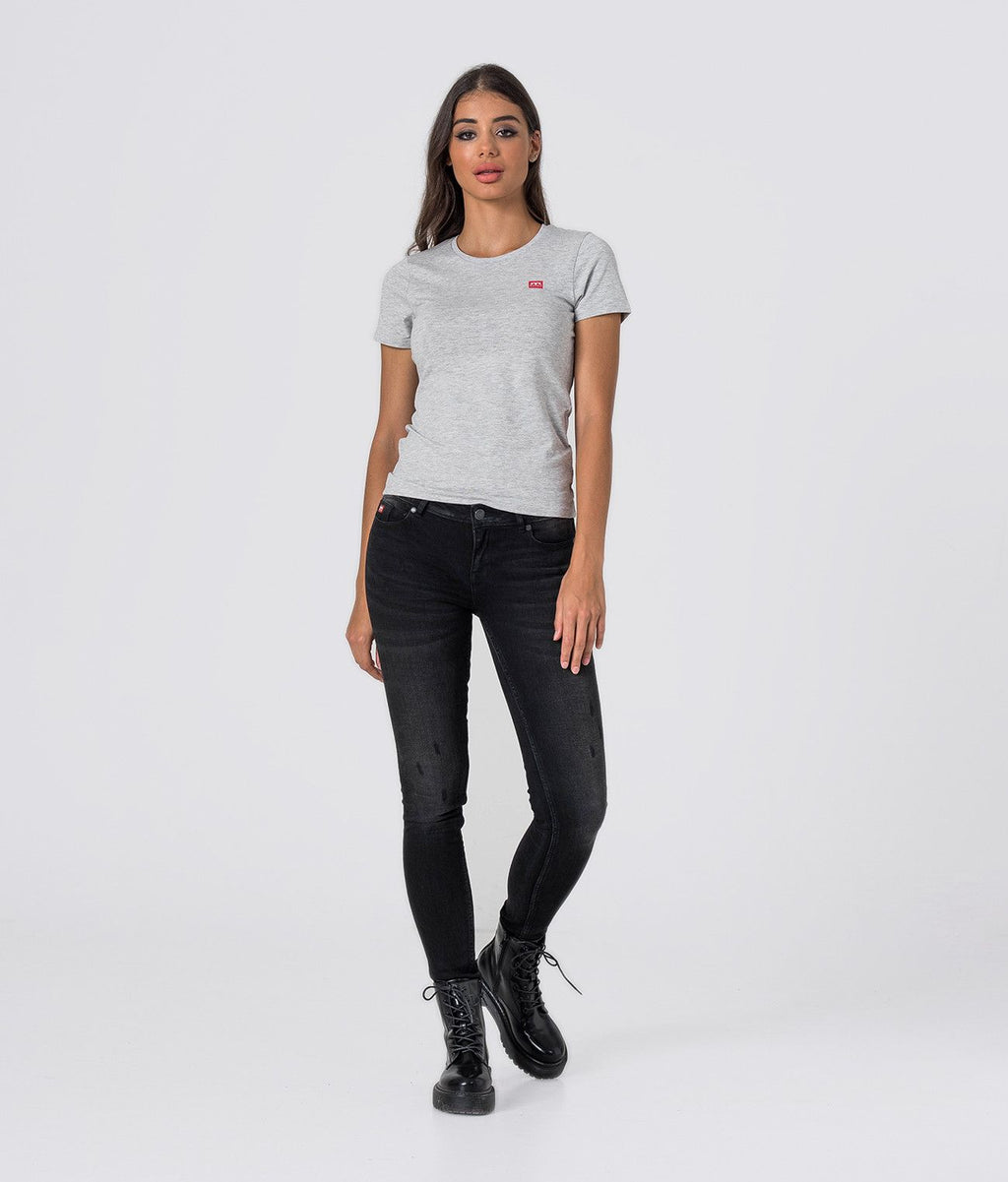 ZENIT ROUND W 20 T-SHIRT, GREY MELANGE