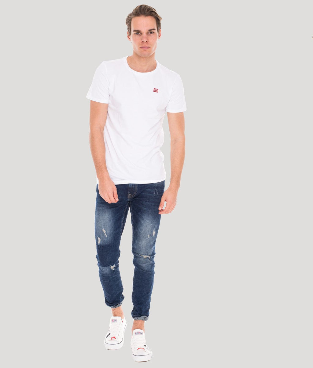 EDDIE ROUND T-SHIRT, WHITE