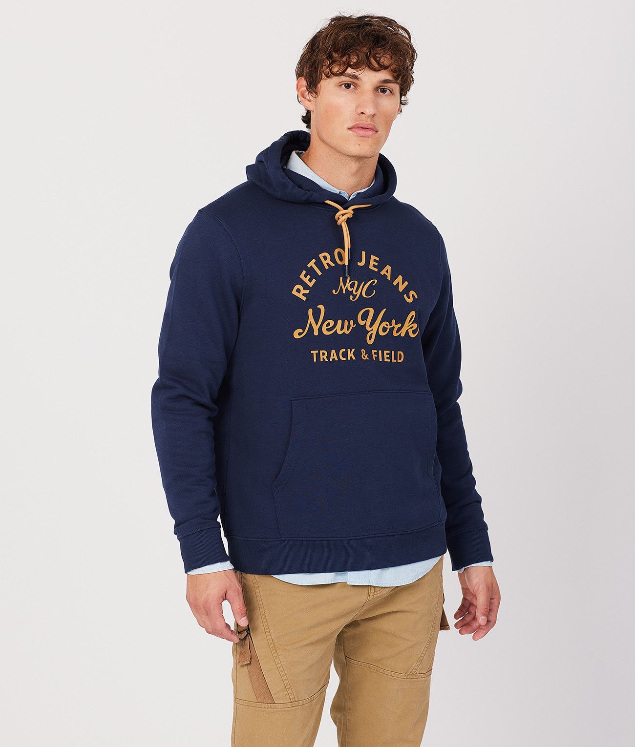 MARTIN HOODIE JOGGING TOP, NAVY