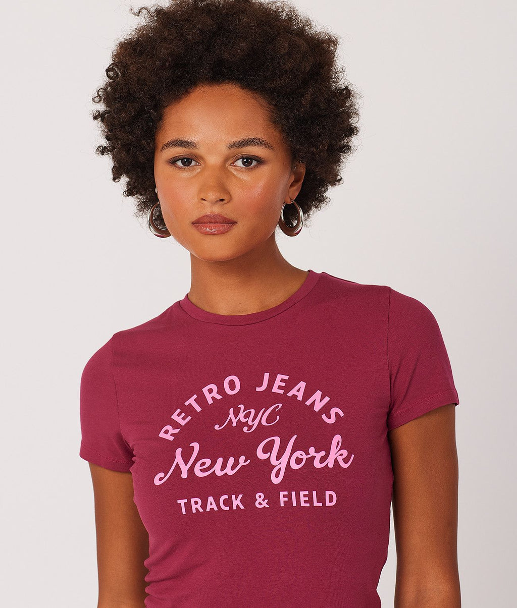 SYLVIE T-SHIRT, BORDEAUX