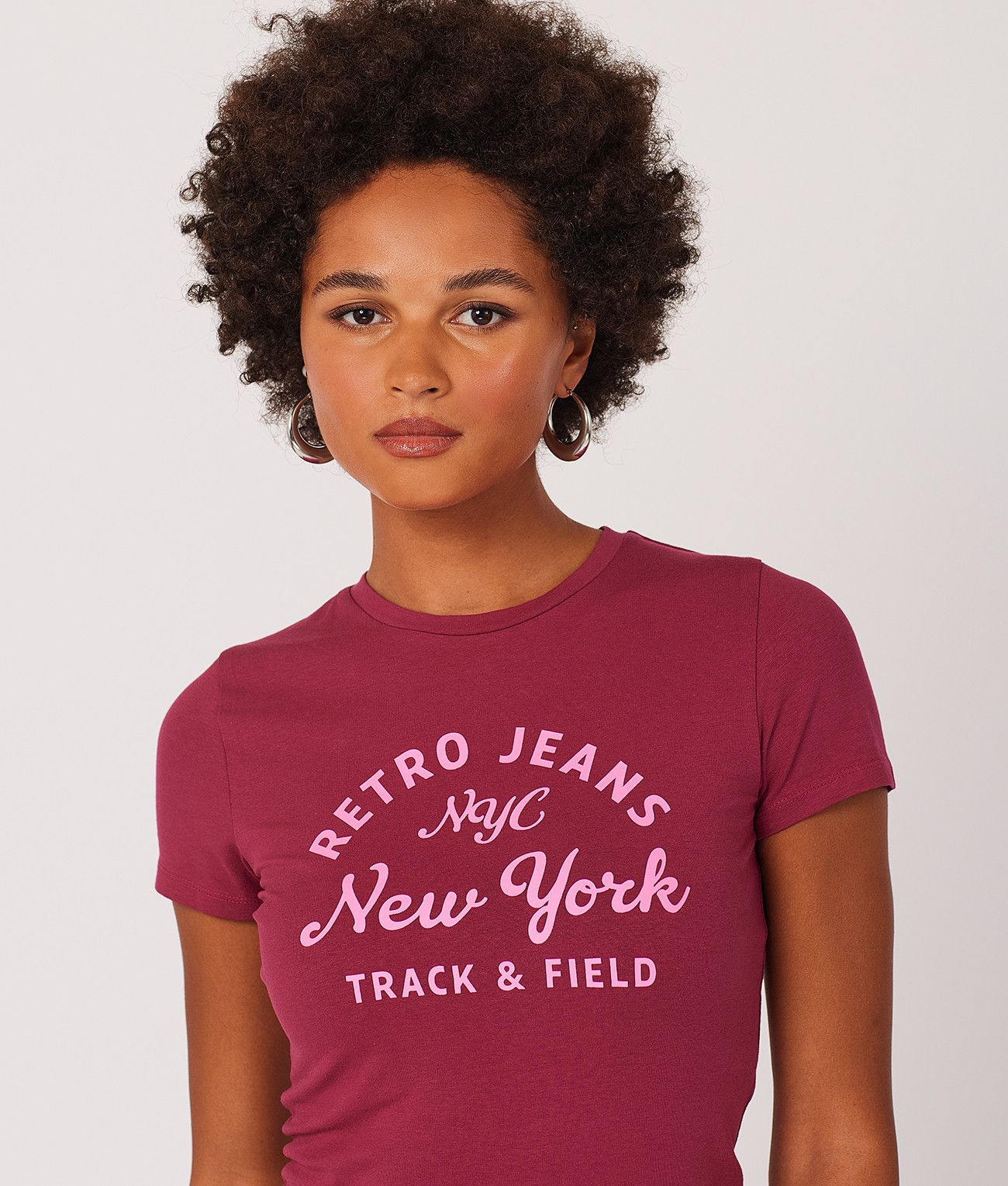 SYLVIE T-SHIRT, BORDEAUX